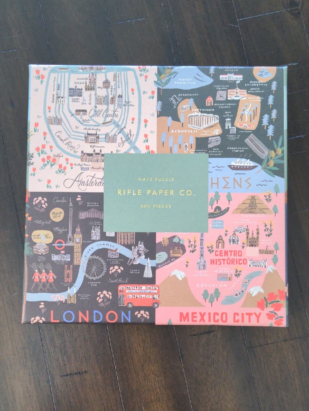 Rifle Paper Co. 500 Piece Maps Puzzle